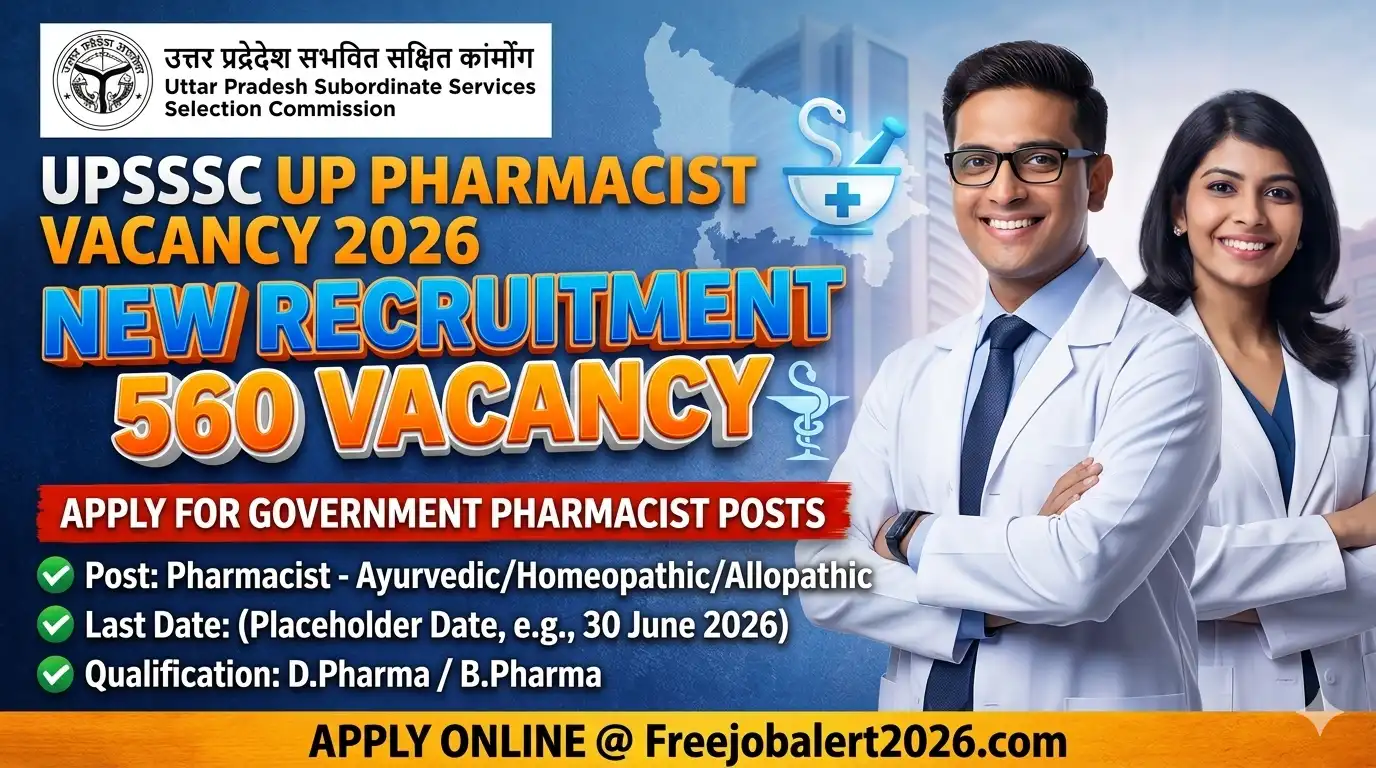 UPSSSC Pharmacist 2026 Important Dates and Vacancy Details Table