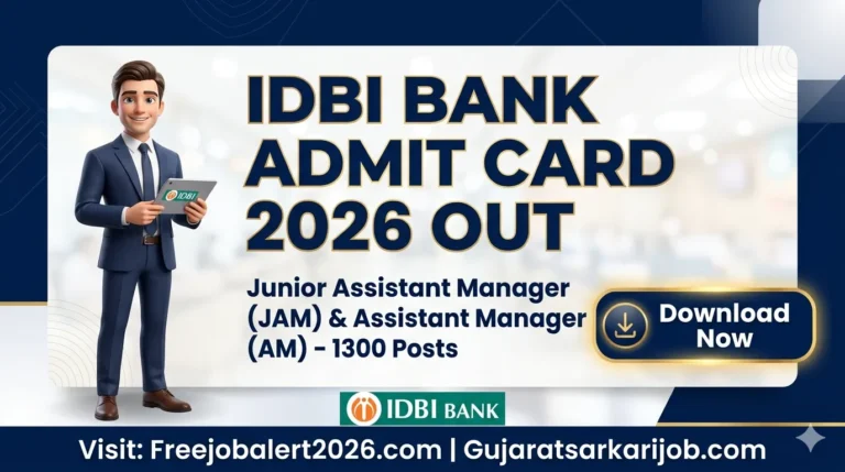 IDBI Bank JAM & Assistant Manager Recruitment 2026 Admit Card Banner