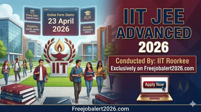 IIT JEE Advanced Online Form 2026 Notification Banner