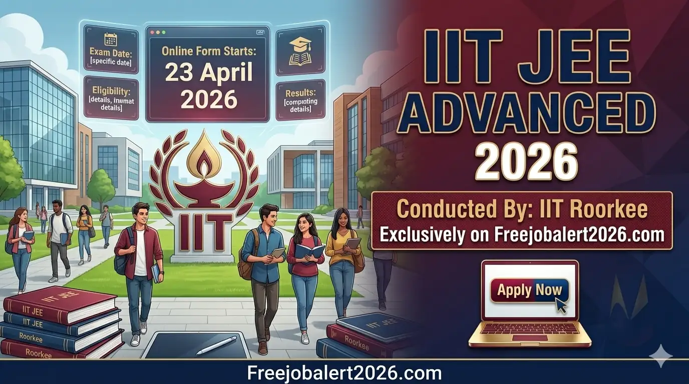 IIT JEE Advanced Online Form 2026 Notification Banner