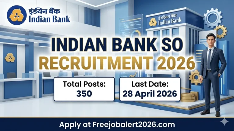Indian Bank Specialist Officer SO Recruitment 2026 Banner