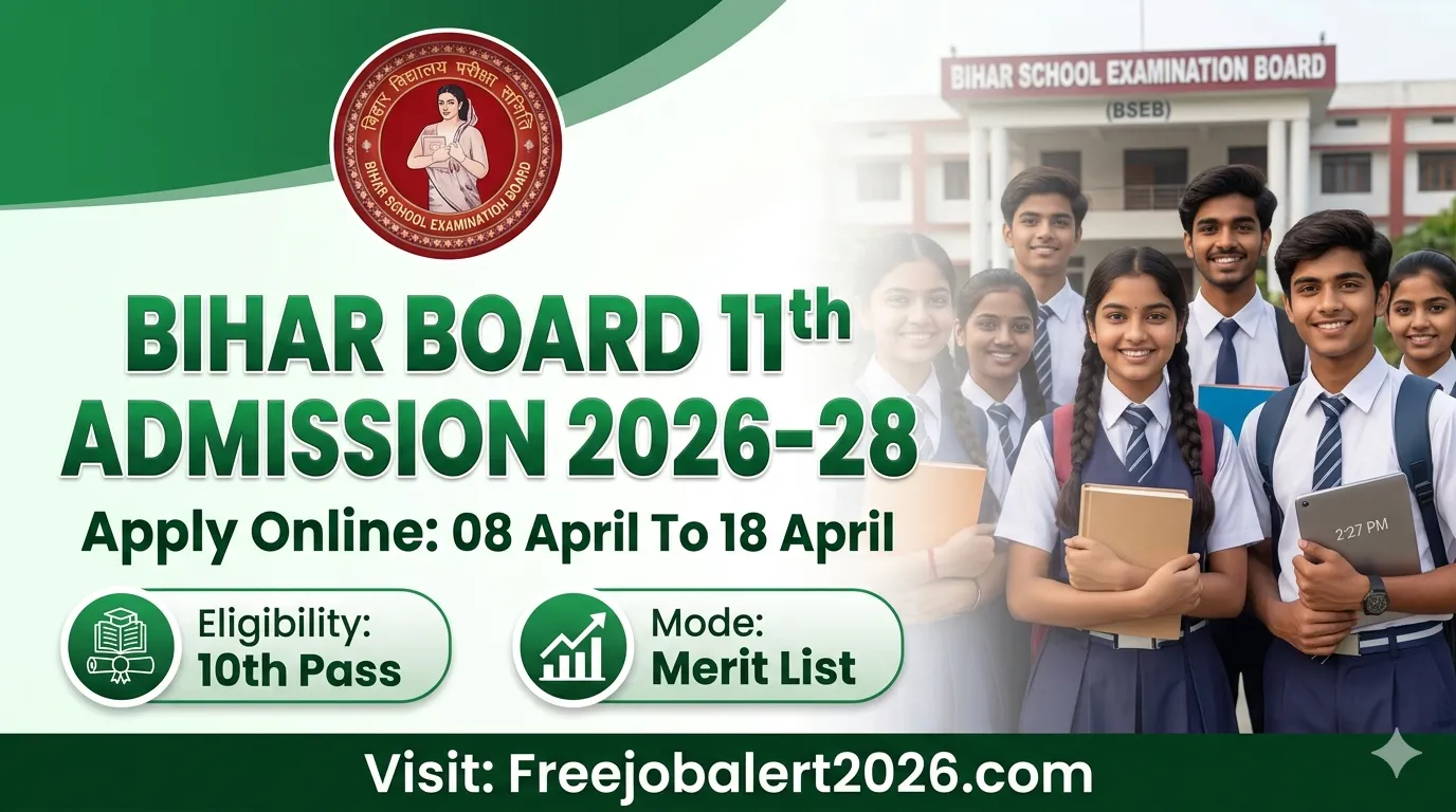 OFSS Bihar 11th Admissions Online Form 2026 Banner