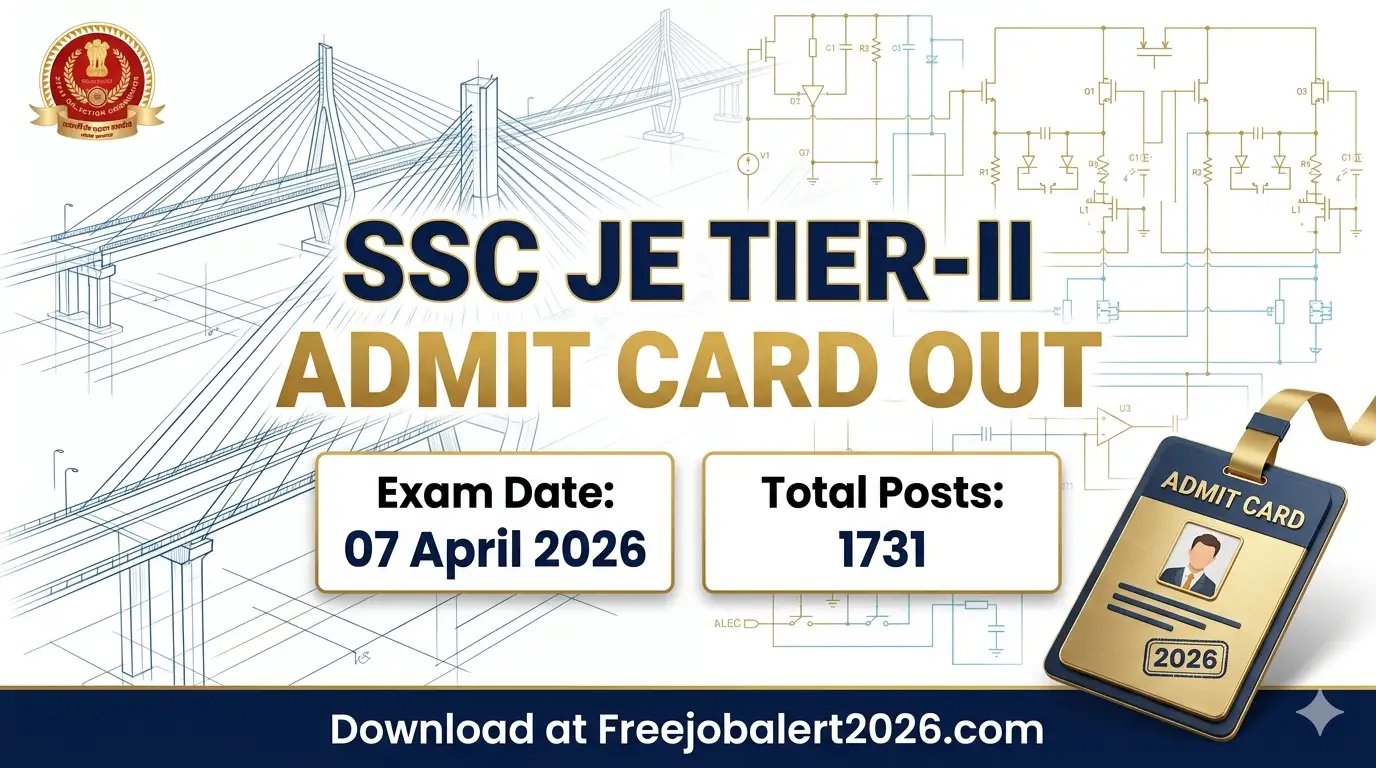 SSC JE Tier-II Admit Card 2026 Download Banner