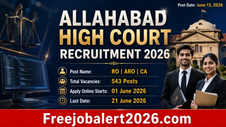 Allahabad High Court RO ARO CA recruitment 2026 official notification details