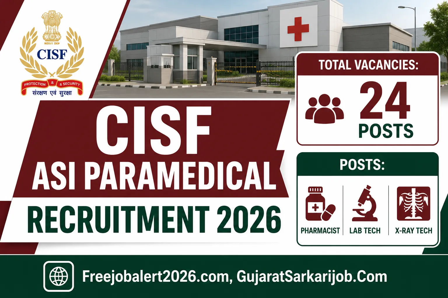 CISF ASI Paramedical Staff Recruitment 2026 Official Notification Banner Details
