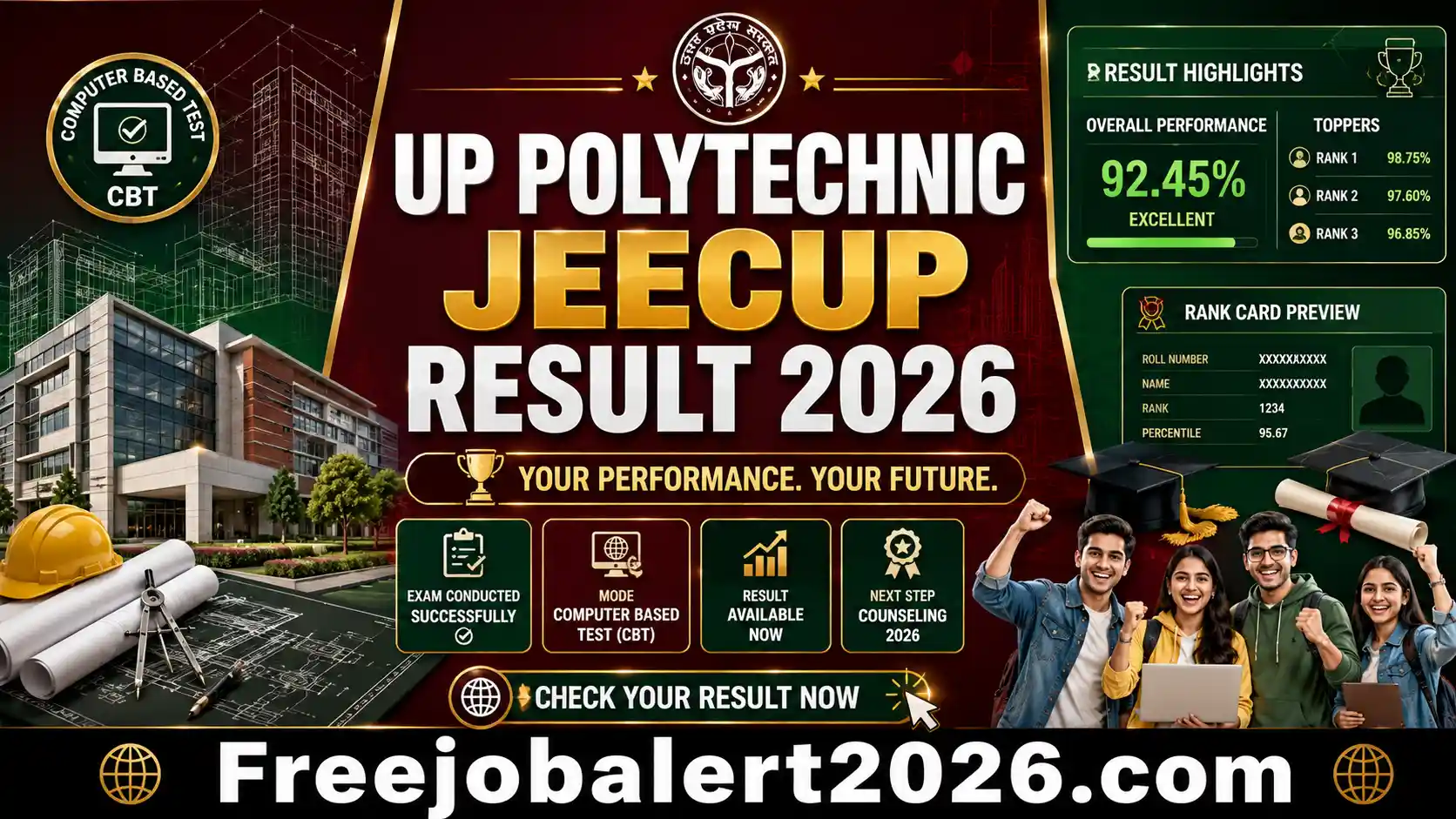 jeecup diploma stream tracking group requirements and step by step result download guide