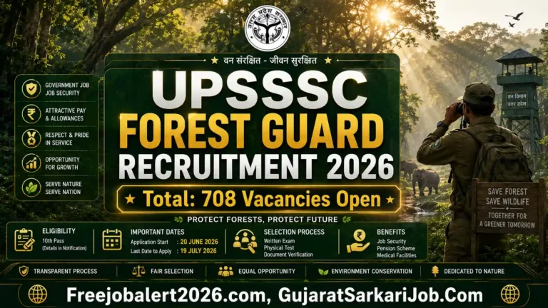 upsssc forest guard recruitment short details table showcasing registration deadlines application fee structures and age relaxation metrics